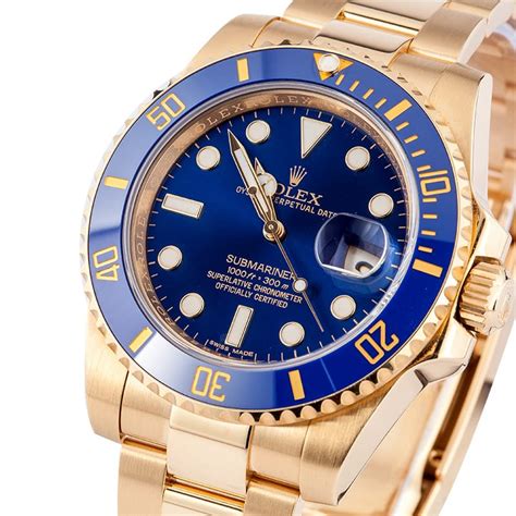 rolex 18k gold watch mens|rolex submariner 18k gold price.